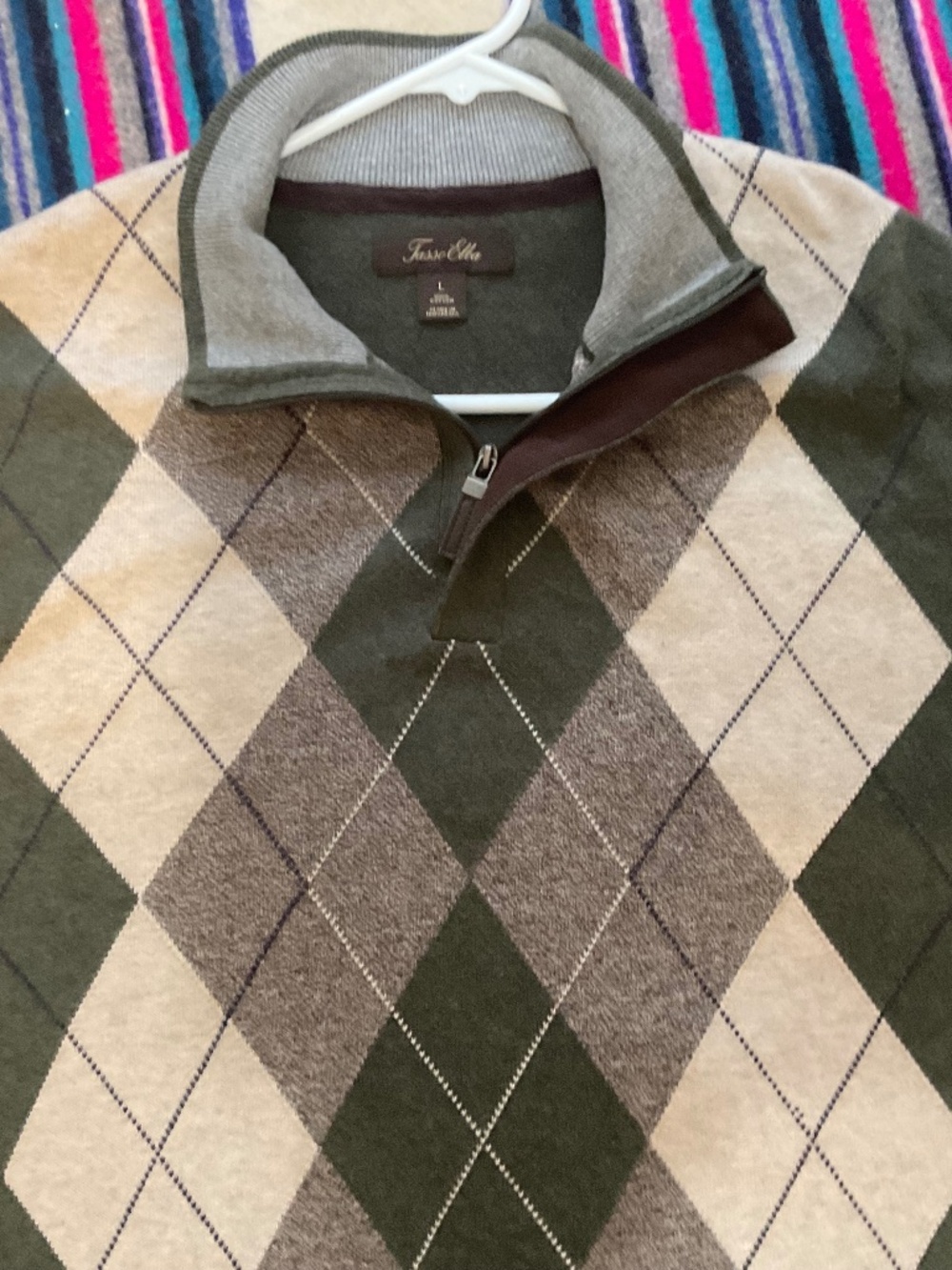 Tasso Elba- 1/4 Zip - Cardigan- Large-